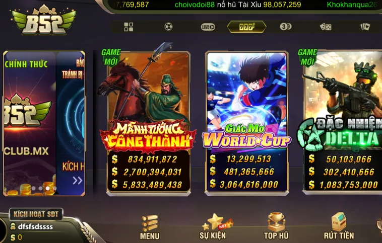 Bí Quyết Sở Hữu Quỹ Jackpot Hàng Tỷ Đồng Tại Sảnh Xóc Đĩa Livestream B52 Club