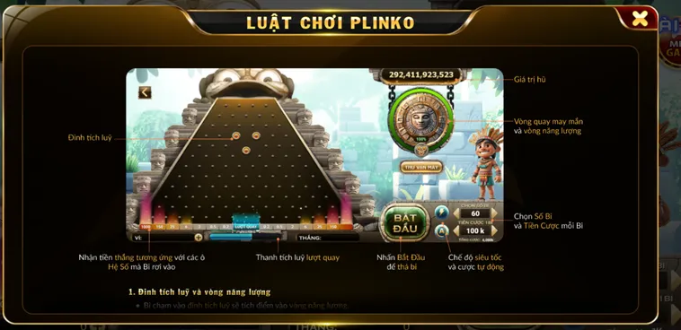 Plinko Tại B52 Club Siêu Phẩm Thả Bóng Vật Lý Săn Thưởng Nhân Khủng Dòng Tiền