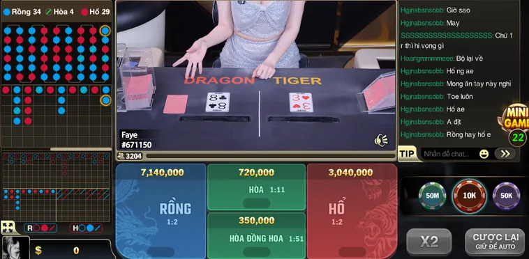 Rồng Hổ BigWin Livestream Tại B52 Club Sảnh Bài Cung Đấu Trực Tuyến Săn Thưởng Lớn