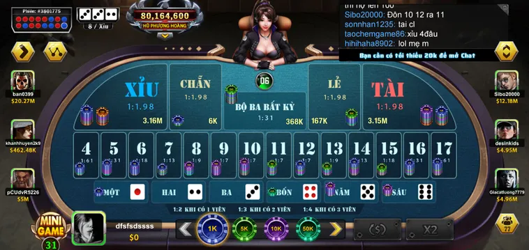 Trải Nghiệm Đẳng Cấp Thượng Lưu Cùng Casino Sicbo Phượng Hoàng Tại B52 Club Lớn