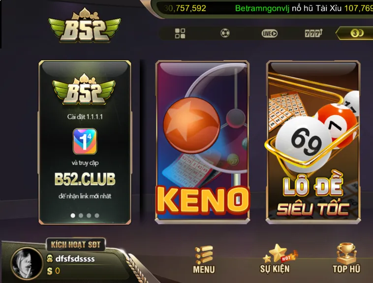 Xổ Số B52 Club Đỉnh Cao Quay Thưởng Trực Tuyến Săn Giải Khổng Lồ Năm 2026